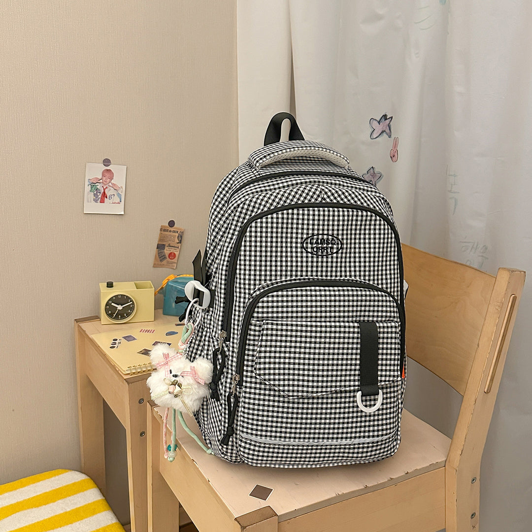 Stylische Schachbrettmuster-Rucksack Karnz 1791205963