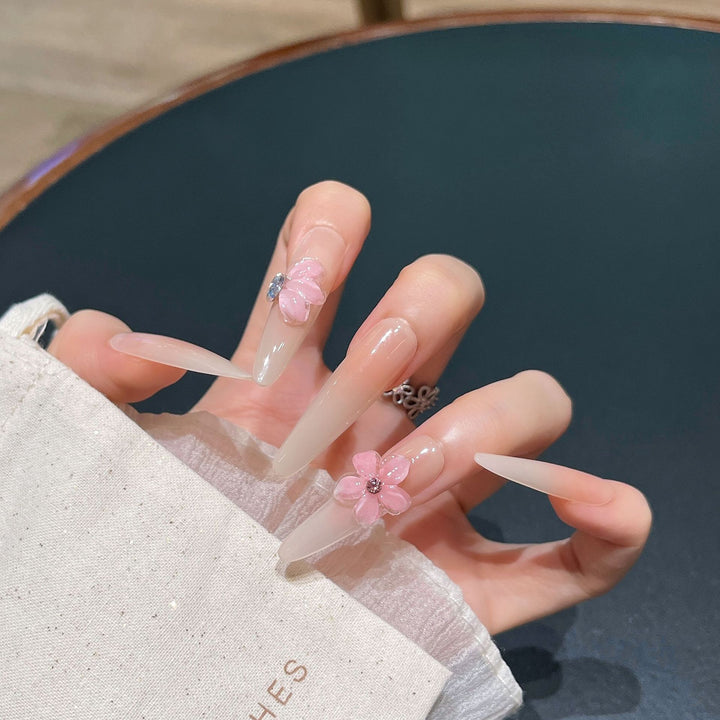 Blumen-Design Press-On Nagelverlängerungen Karnz