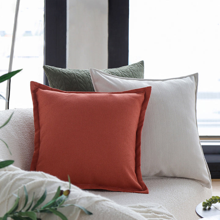 Quadratischer gequilteter Zierkissenbezug mit Kabel‑Tufting und softem Mikrofaser‑Finish Karnz