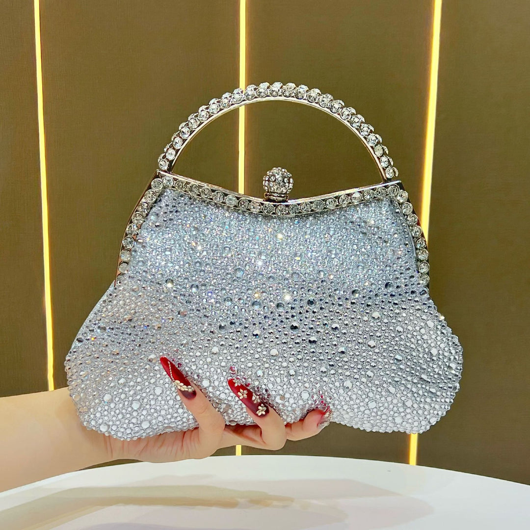 Exquisite Strass-besetzte Abendhandtasche