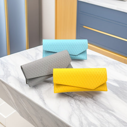 Strukturierte Leder Clutch Geldbörse Karnz