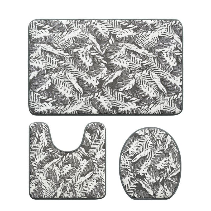 Botanischer Druck Badezimmer Teppich Set Karnz