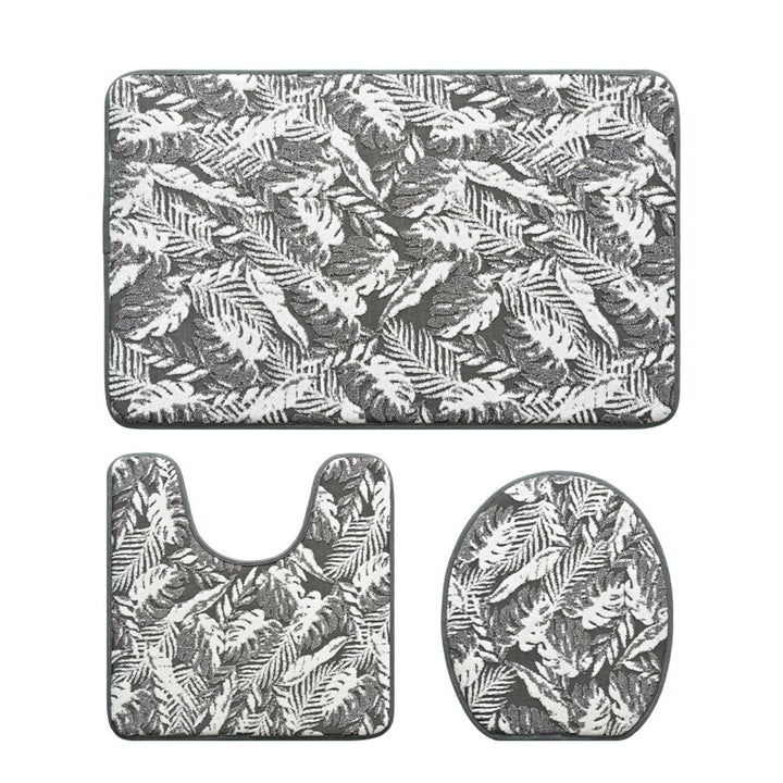 Botanischer Druck Badezimmer Teppich Set Karnz