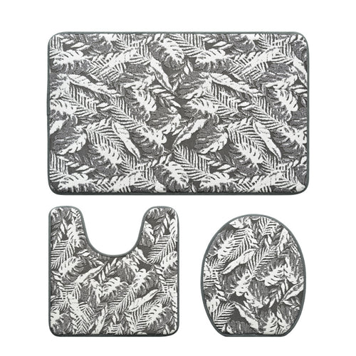 Botanischer Druck Badezimmer Teppich Set Karnz