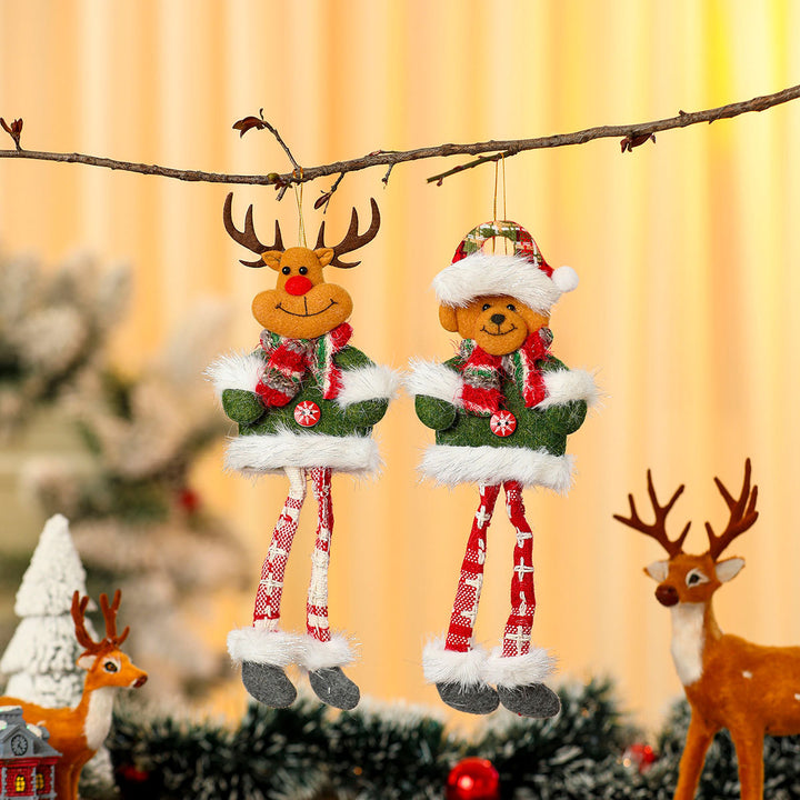 Dekorative hängende Santa-Puppen-Schale