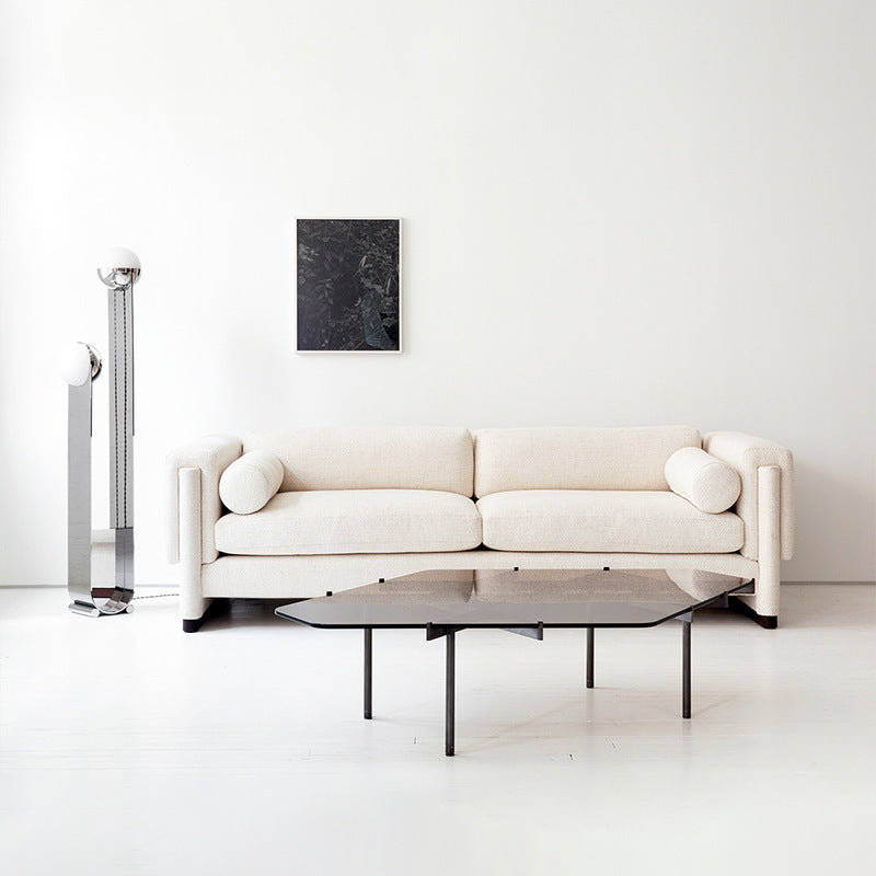 Moderner minimalistischer Stehlampe mit doppelten Globus