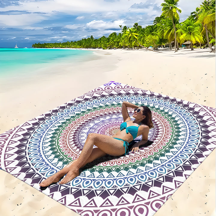Mandala Design Strandmatte Karnz