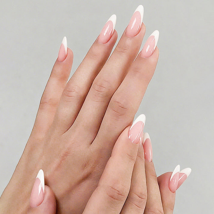 Elegantes Press-On-Nagelset mit natürlichem Finish Karnz