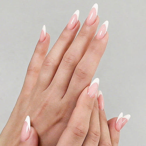 Elegantes Press-On-Nagelset mit natürlichem Finish Karnz