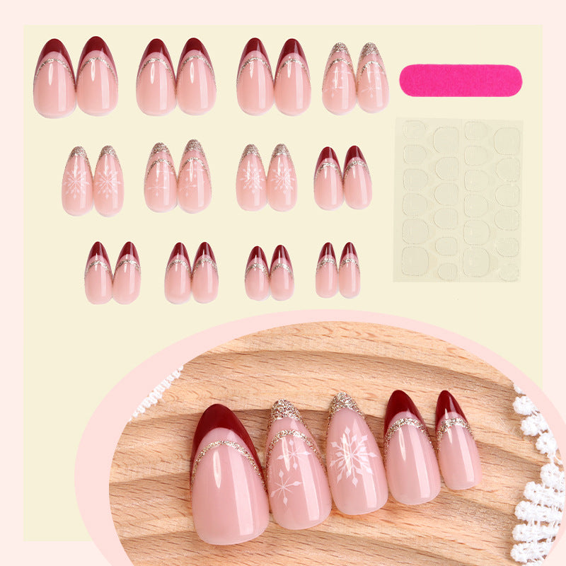 Glamouröses Stiletto Press-On Nagelkunst Set Karnz