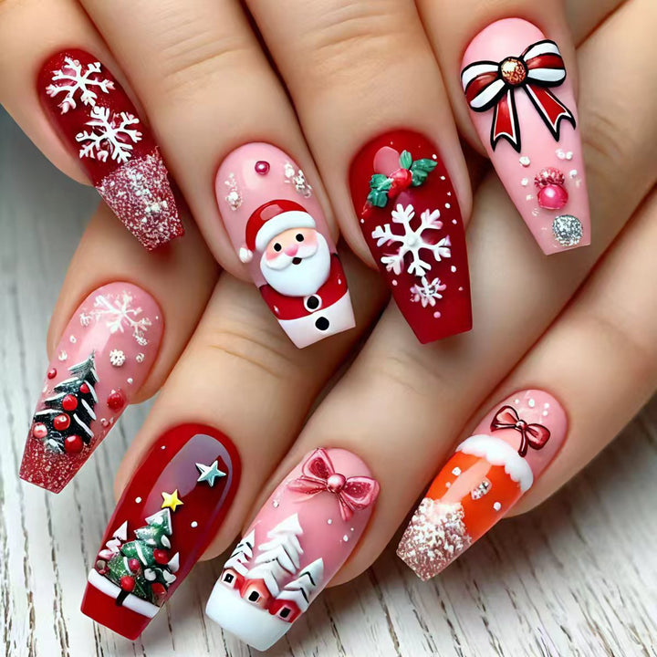 Weihnachtskunstnägel Karnz