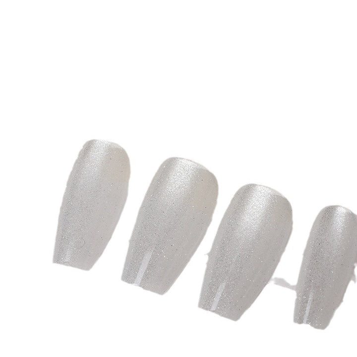 Iridescent Press-On Nagel Set mit Glitzer-Finish Karnz