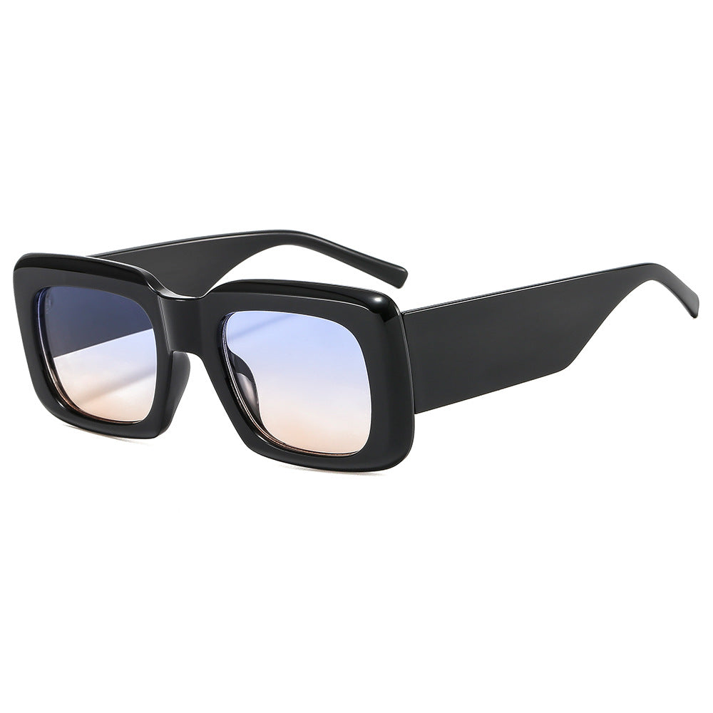 Damen oversized Sonnenbrille mit quadratischem Rahmen und transparentem Design Karnz