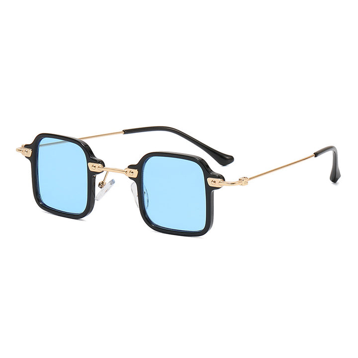 Damen geometrische Sonnenbrille mit stylischem Metallrahmen Karnz