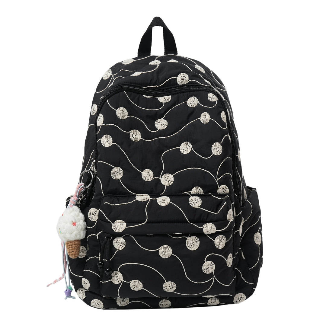Gepatchter bestickter Rucksack