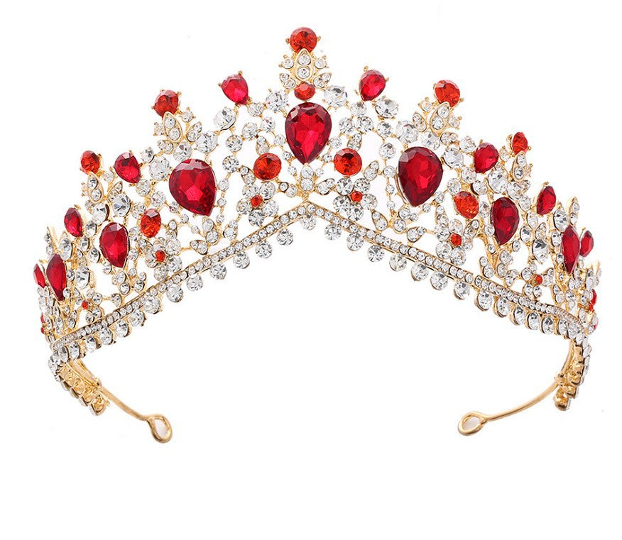 Damen Glamouröse Tiara mit Strass- und Kristallverzierungen Karnz