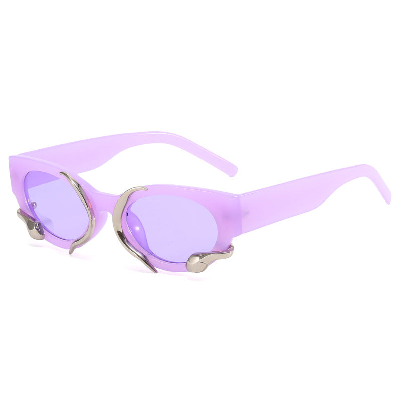Damen Designer-Sonnenbrille mit außergewöhnlichem Detail Karnz