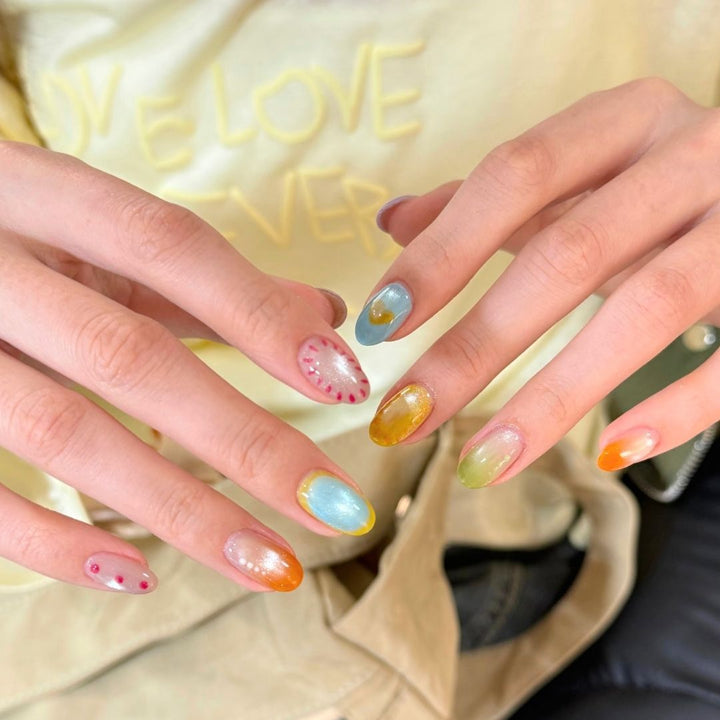 Künstlerisches Ombre Glitter Nagelkunst Set Karnz