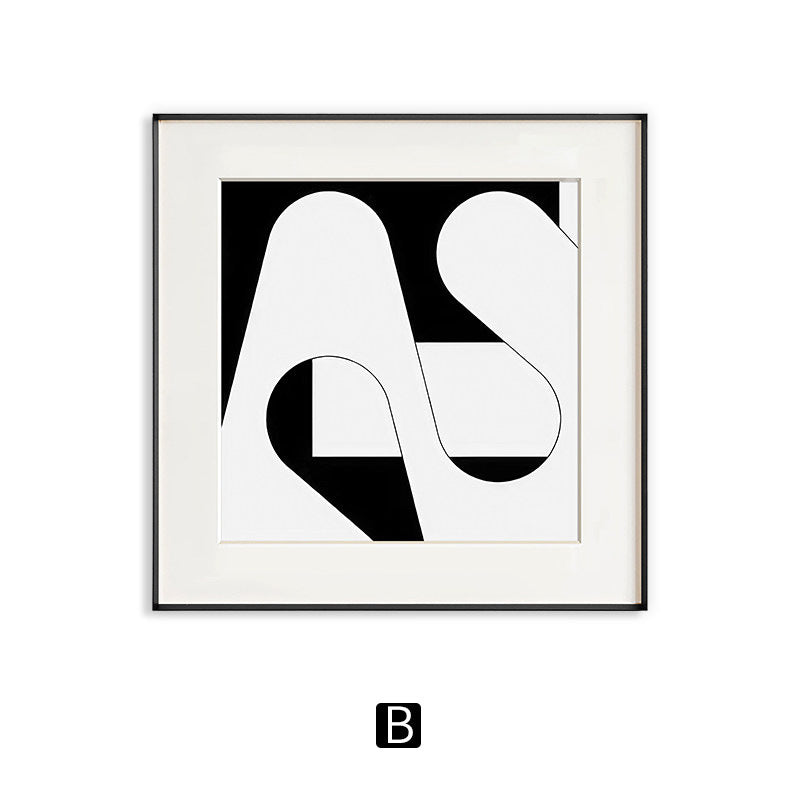 Abstrakte Kunst gerahmter Druck