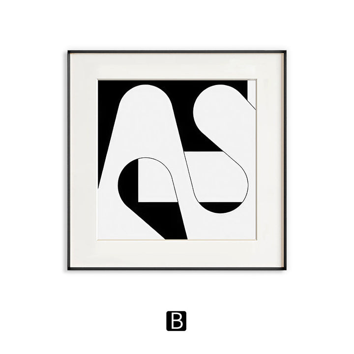 Abstrakte Kunst gerahmter Druck