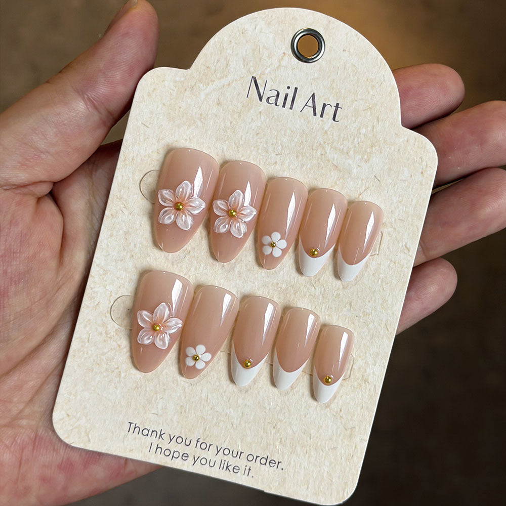 Floral Art Press-On Nageldesign Karnz