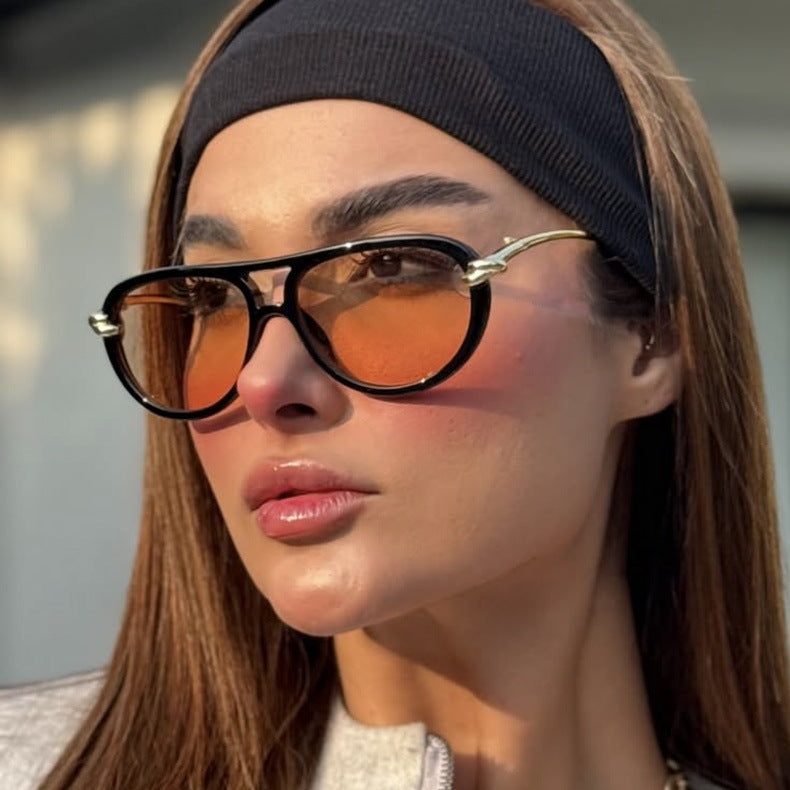 Damen Retro-Sonnenbrille mit elegantem Rahmen und polarisierten Gläsern Karnz