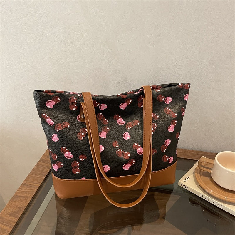 Verspielt bedruckte Canvas-Tasche Karnz