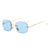 Damen Elegante quadratische Sonnenbrille mit luxuriösem Metallrahmen Karnz
