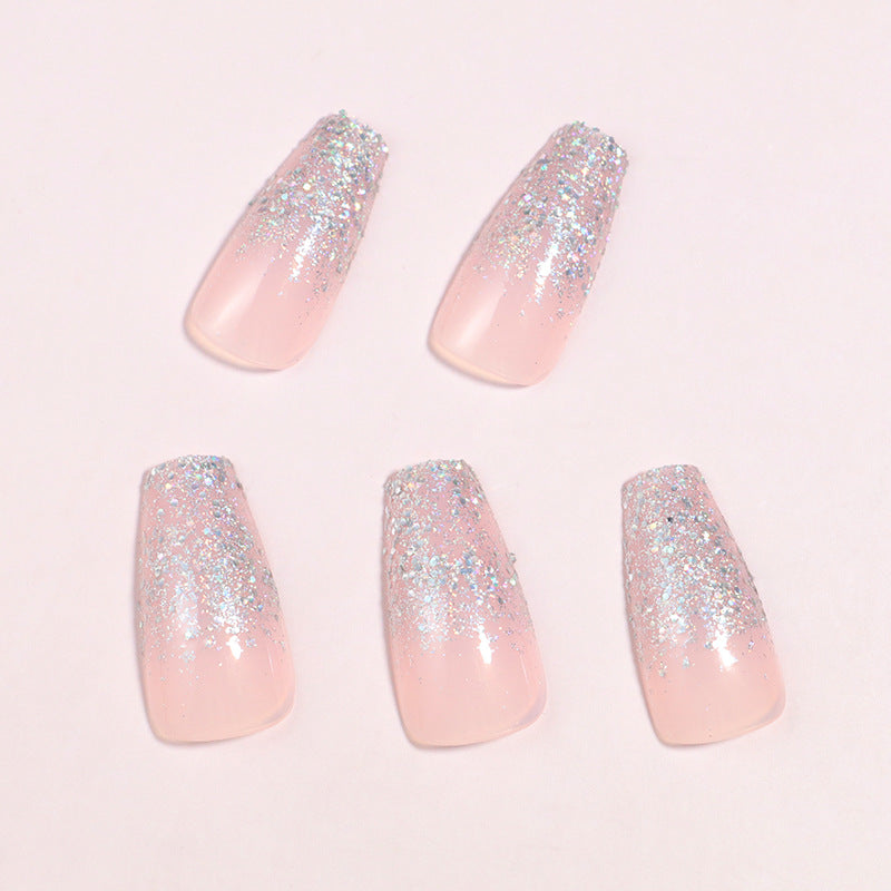 Luxus Glitzer Ombre Press-On Nail Set Karnz