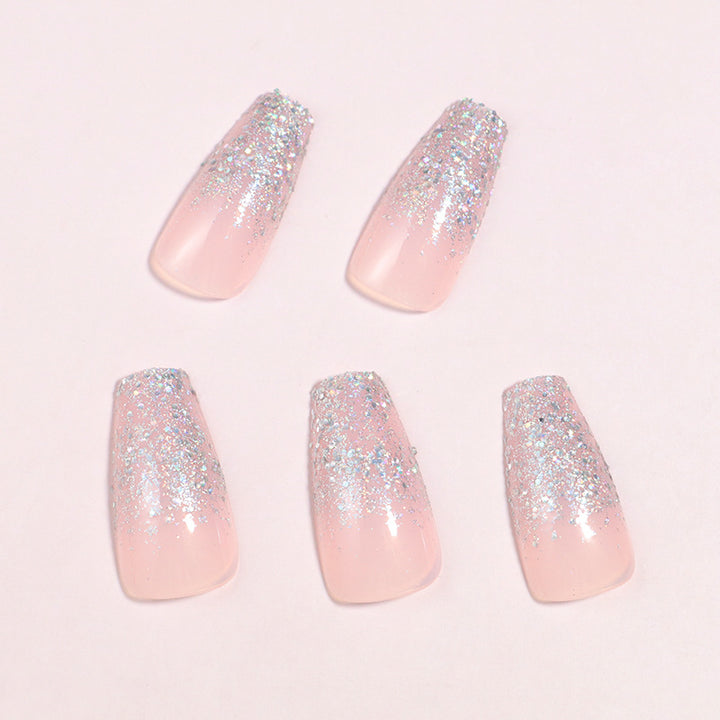 Luxus Glitzer Ombre Press-On Nail Set Karnz