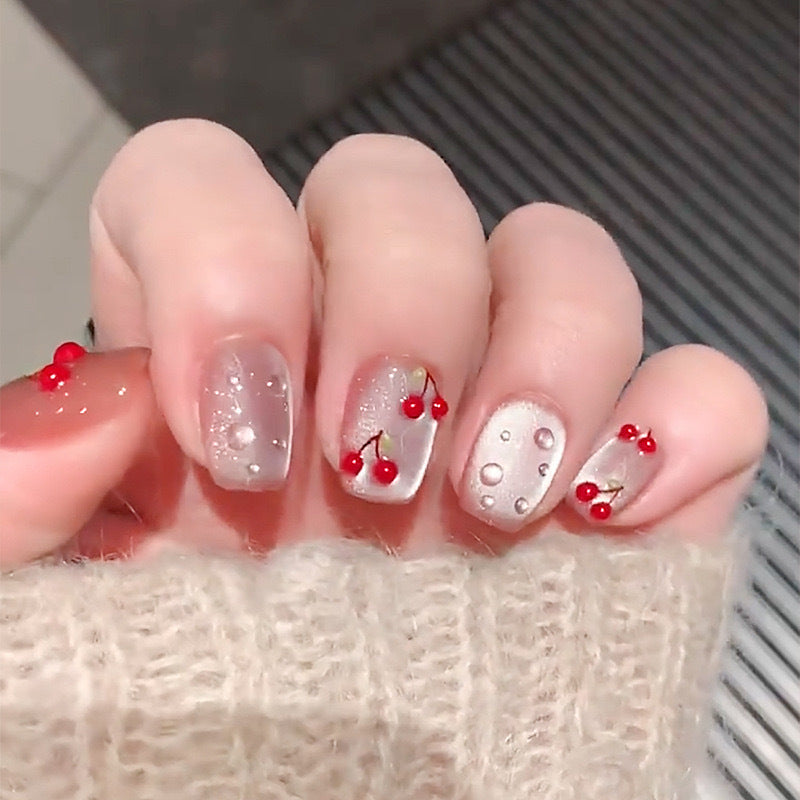 Kirschblüten-Themen Press-On Nagelkunst Karnz