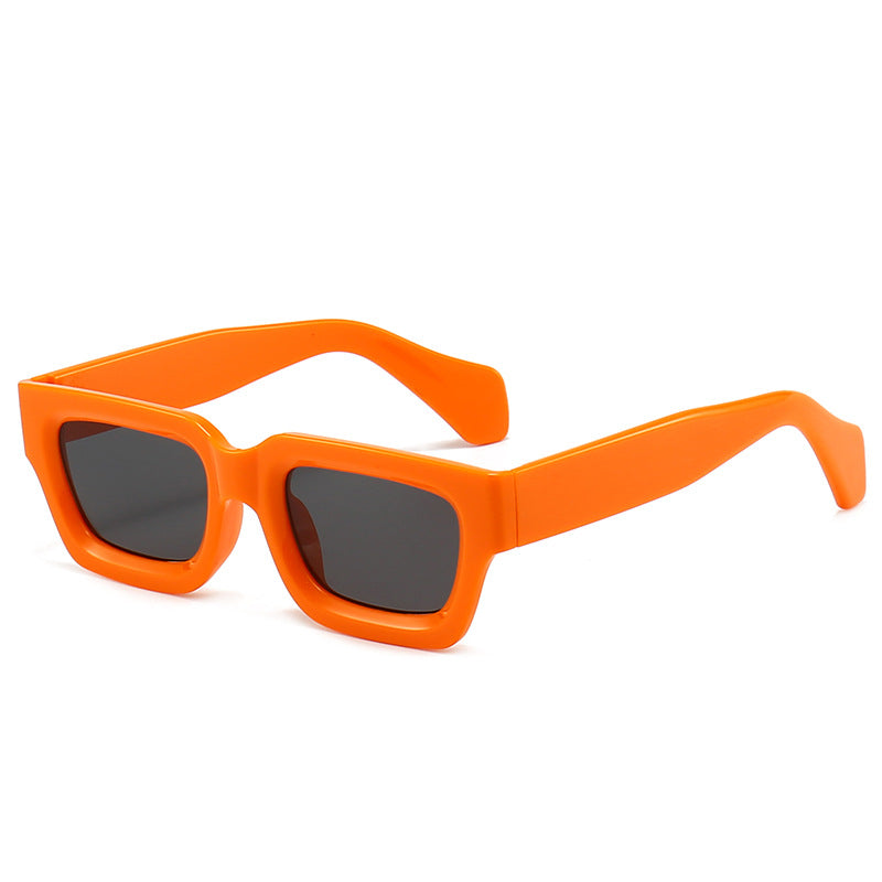 Damen trendige Sonnenbrille mit robustem und transparentem Rahmen Karnz