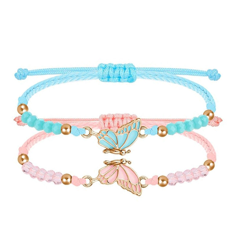 Butterfly Charm Halskette und Armband Set Karnz