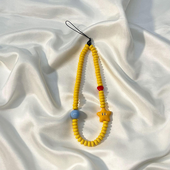 Fun-Themen Perlen Handy Charm Lanyard Karnz
