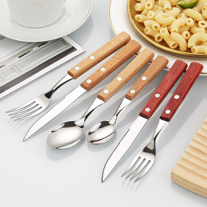 Dessertlöffel mit Ergonomischem Holzgriff Karnz