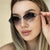 Damen geometrische Sonnenbrille im extravaganten Design mit gradienten Gläsern Karnz