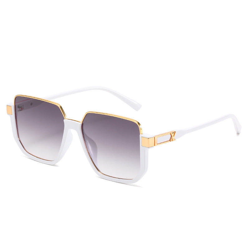 Damen moderne quadratische Sonnenbrille mit stylishem Rahmen Karnz
