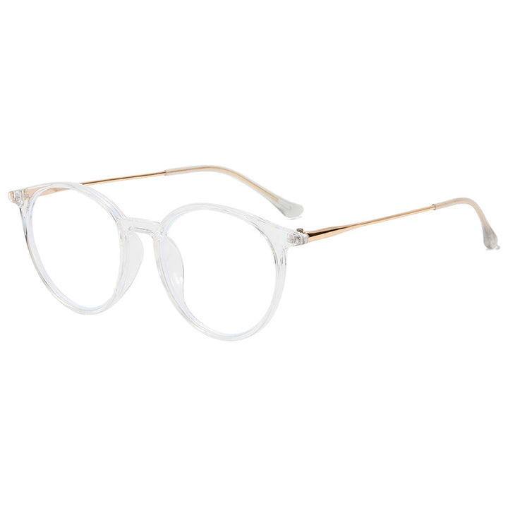 Damen modische runde Brille mit filigranem Design Karnz