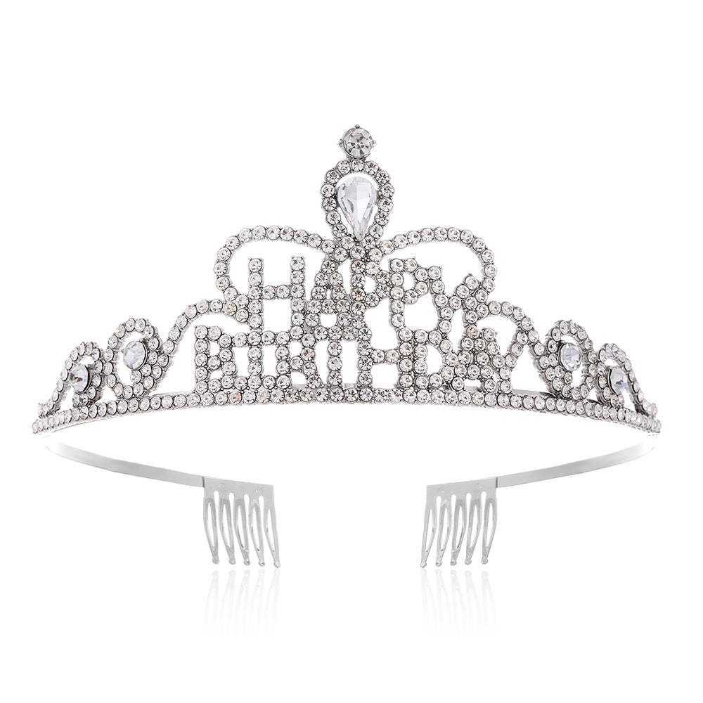 Damen Funkenkrone mit „Happy Birthday“ Schriftzug Karnz
