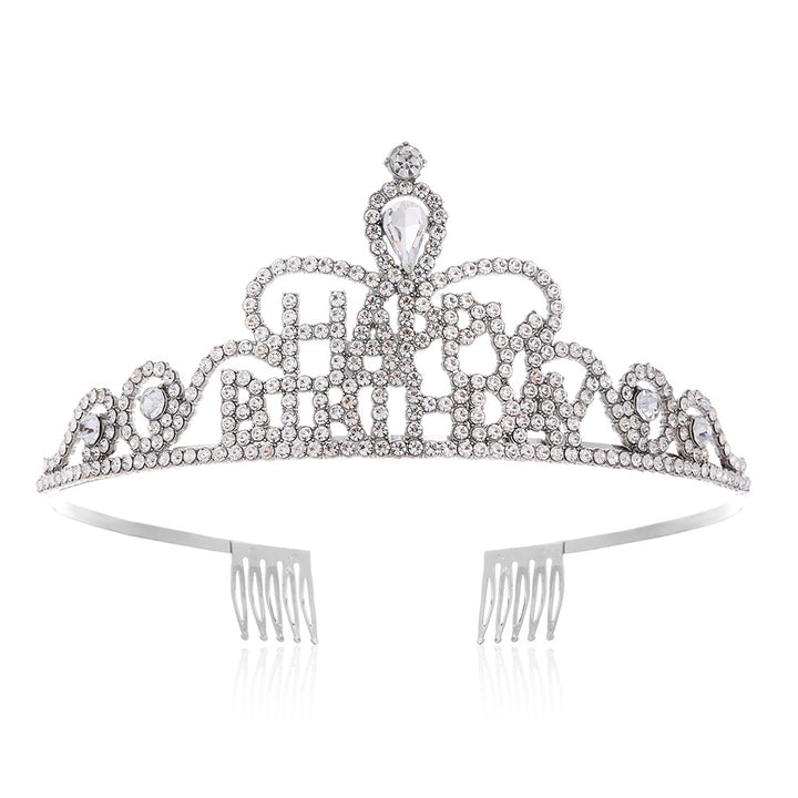 Damen Funkenkrone mit „Happy Birthday“ Schriftzug Karnz