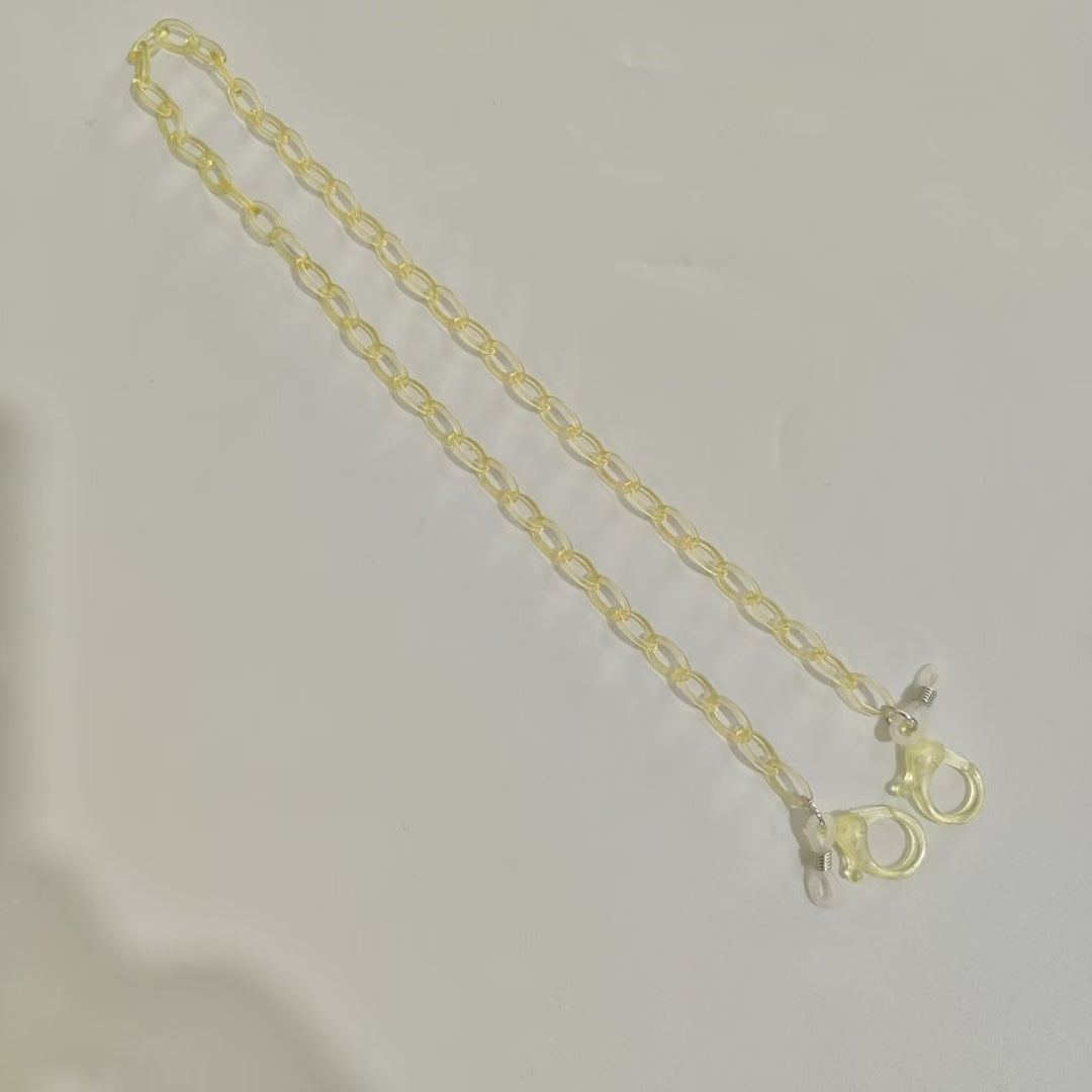 Handgemachte Brillenhalterkette Aus Transparentem Material Karnz