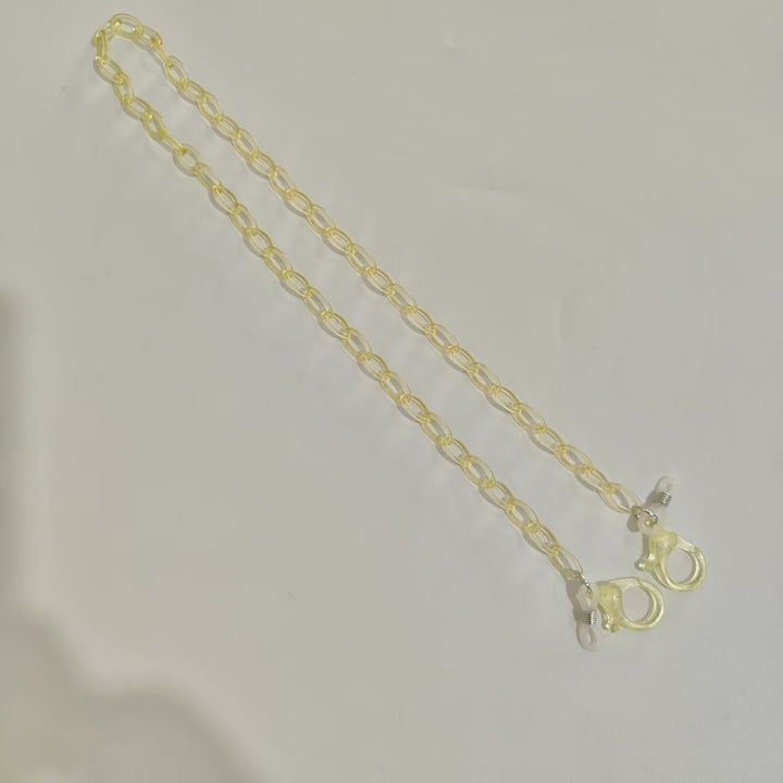Handgemachte Brillenhalterkette Aus Transparentem Material Karnz