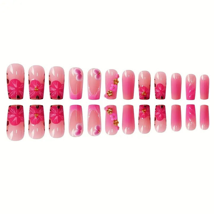 Florale Acryl-Nagelkunst-Verstärkungen Karnz