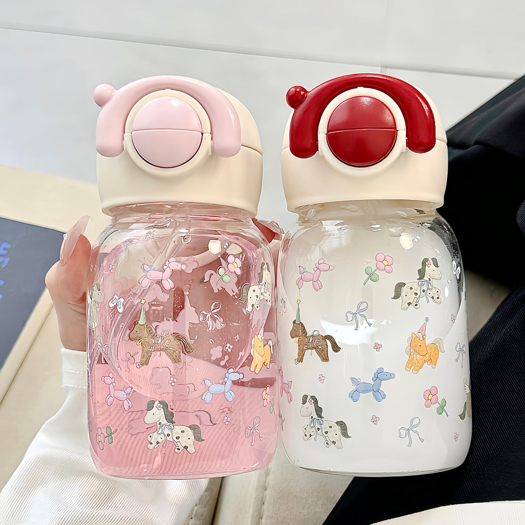 Damen lustige Trinkflasche mit niedlichem Tiermotiv Karnz