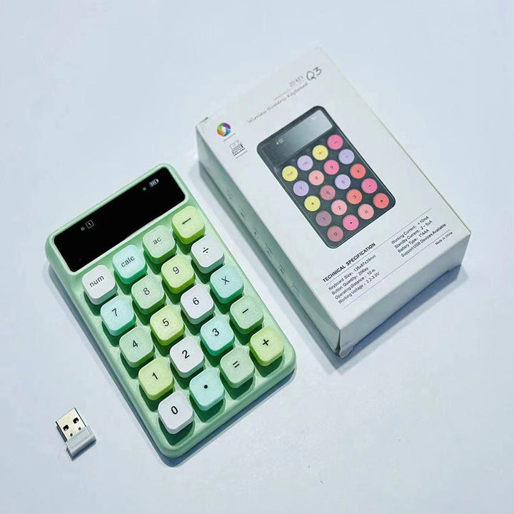 Kabellose Retro Taschenrechner-Tastatur Karnz