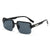 Damen quadratische Sonnenbrille mit verlaufendem Glas Karnz