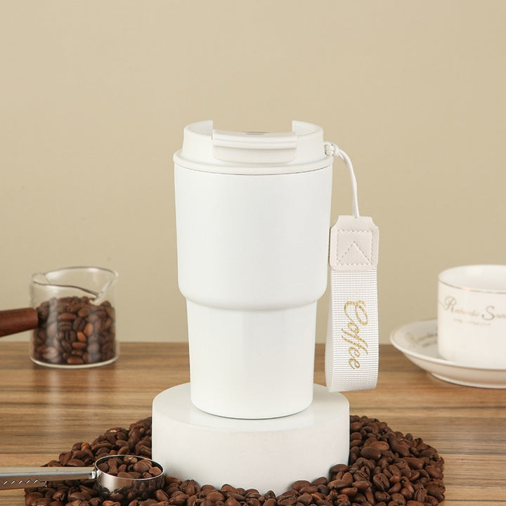 Damen hochwertiger Kaffeebecher mit Silikonverschluss Karnz