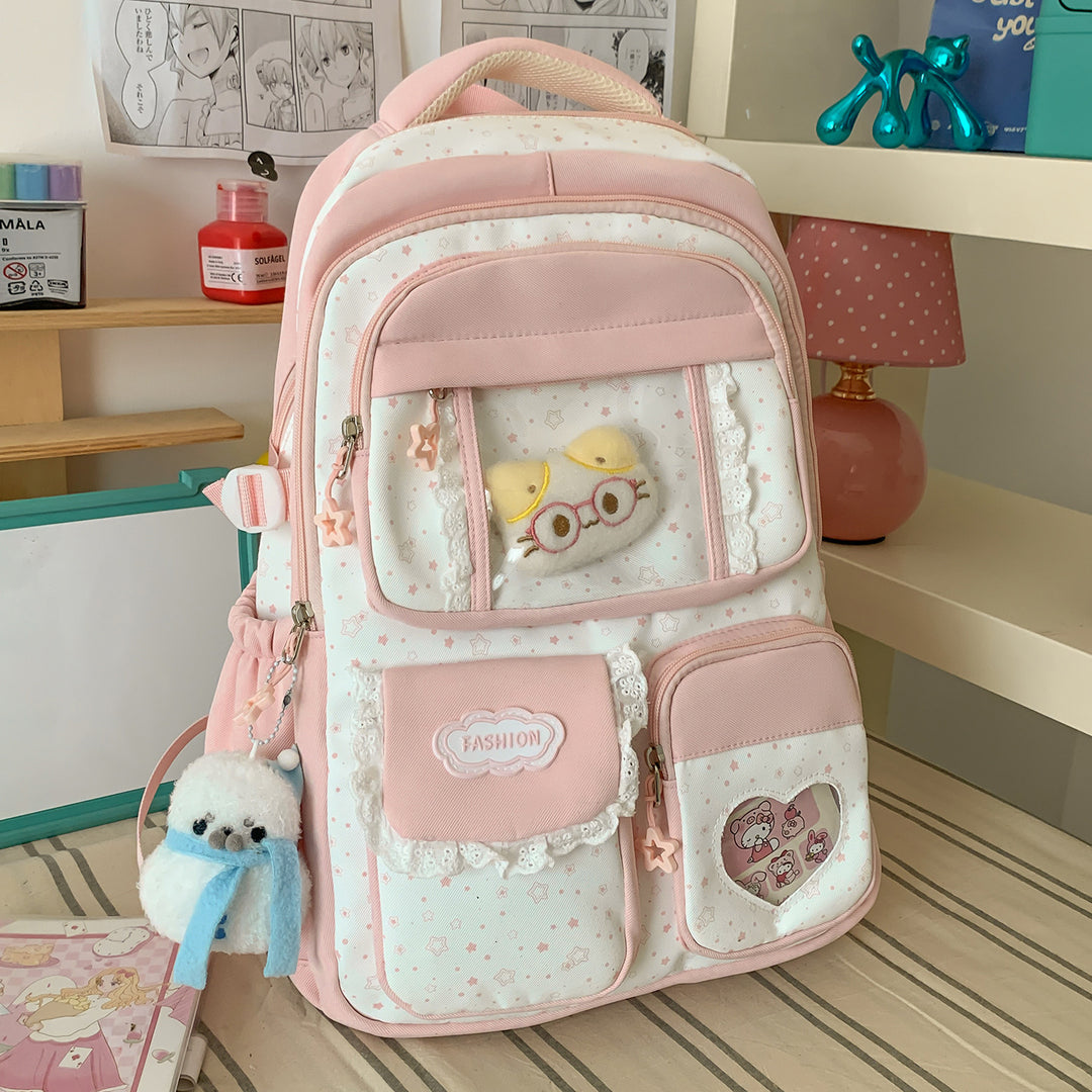 Stylische Sternen-Print Freizeit-Rucksack Karnz