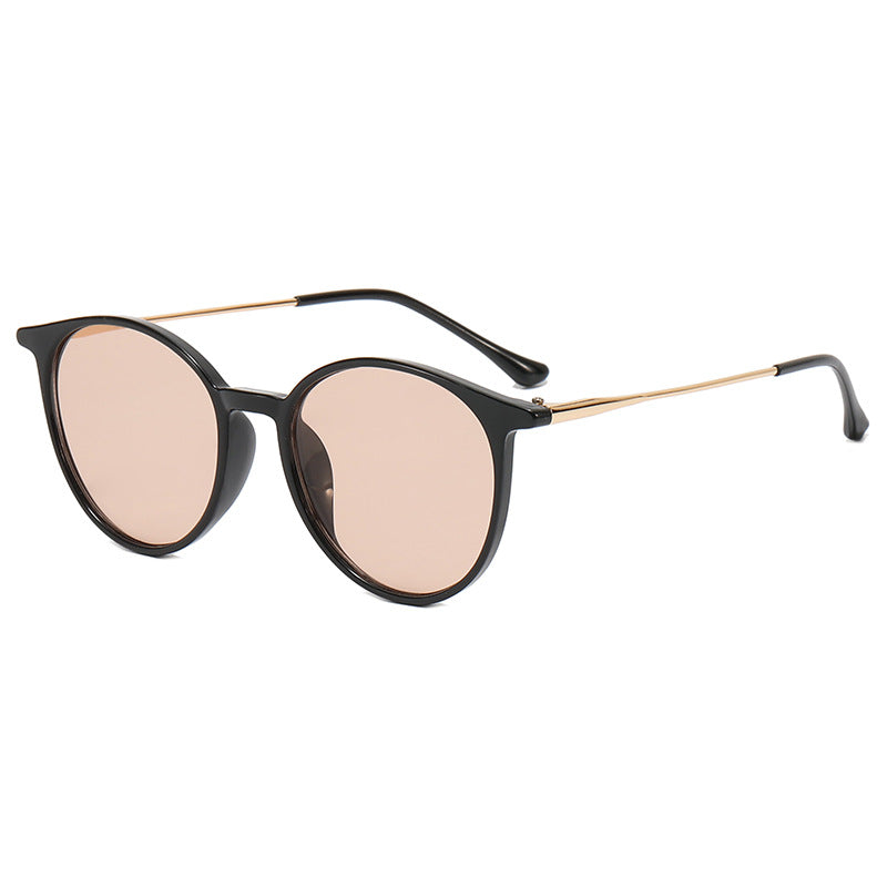 Damen modische runde Brille mit filigranem Design Karnz