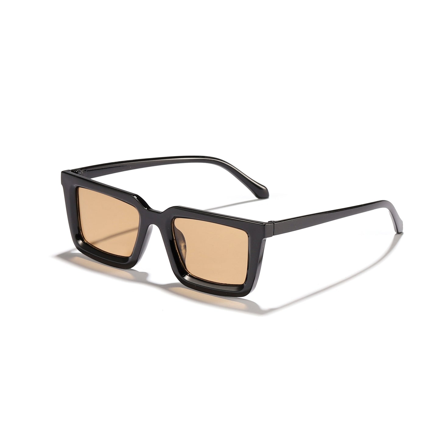 Damen moderne quadratische Sonnenbrille mit verspiegelten Gläsern Karnz